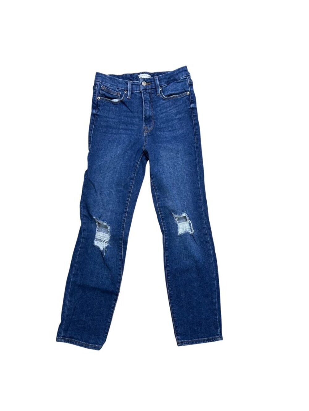 Good American 6/28 Distressed Slim Fit Streetwear Casual